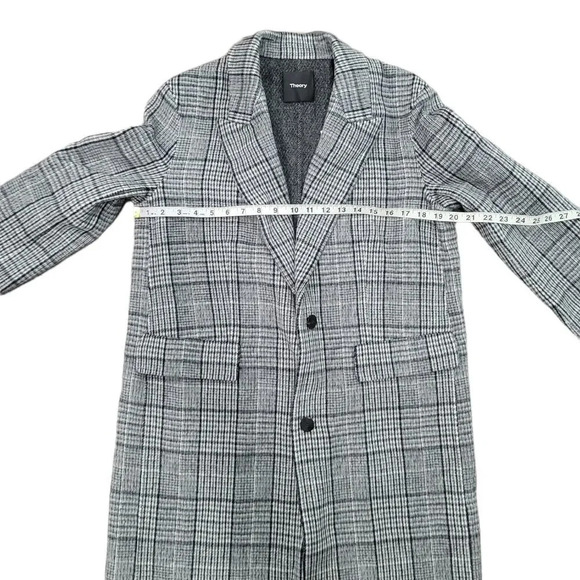 THEORY WESTON PLAID Wool Blend  Jacket - Picture 14 of 15